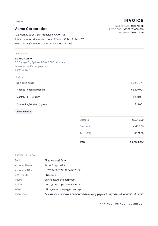 Export PDF